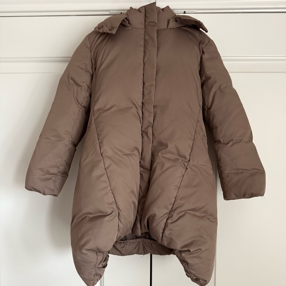 jnby by JNBY Kids Brown Down Puffer Coat Size 4/5 (110)